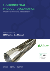 304 Stainless Steel Conduit EPD