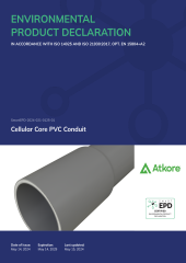Cellular Core PVC Conduit EPD
