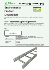 Steel Cable Management Products EPD