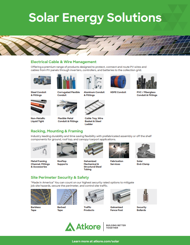 Solar Energy Line Card
