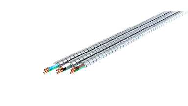 SOUTHWIRE Metal Clad Armored Cable: 10 AWG Wire Size, 3 with Bare AL Ground  Conductors, 250 ft Lg