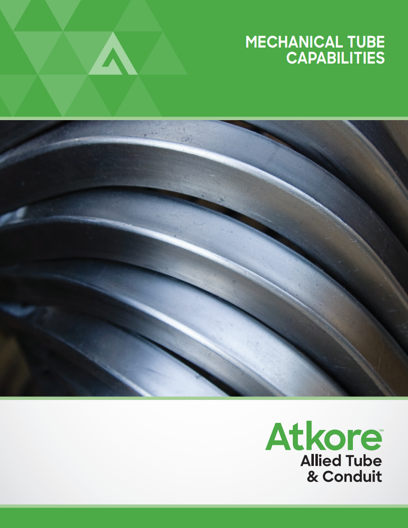 Atkore Mechanical Tube Capabilities Cover
