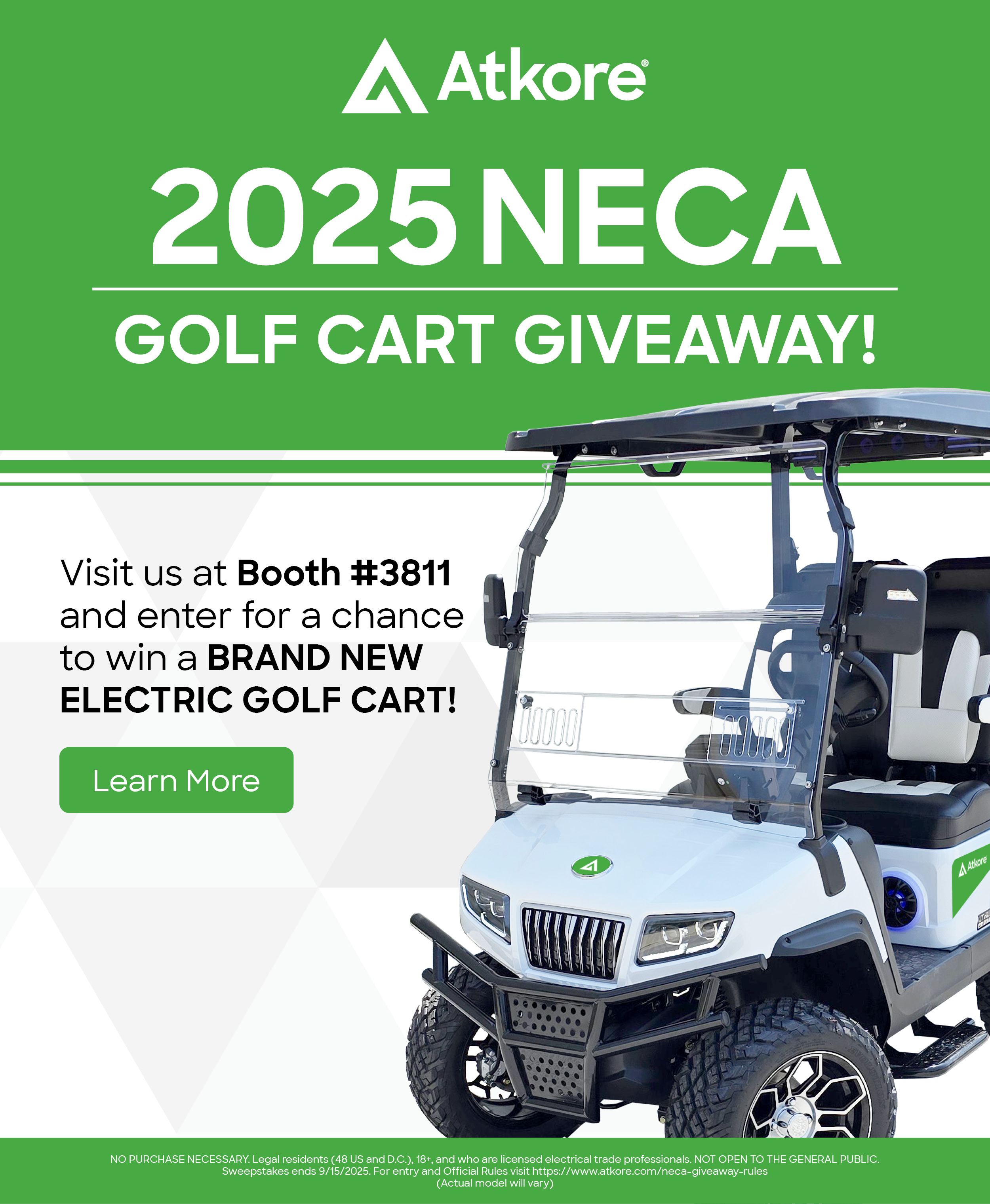 NECA Show Golf Promo Page 2025