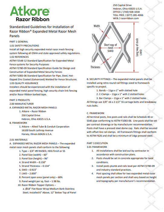 Mini Mesh Panel Instructions Cover