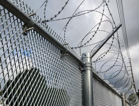 Perimeter Security Solution Barbed Tape on Fence Top