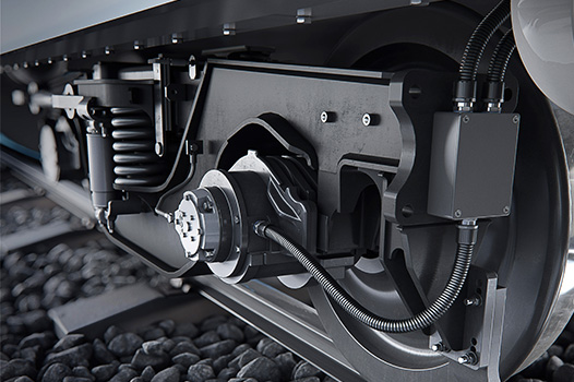 Train Car Wheels in Transportation use Cable Protection
