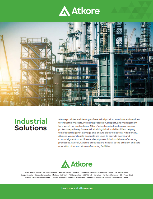 Industrial Solutions Line Card Cover