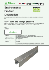 Steel Strut and Fittings Products EPD