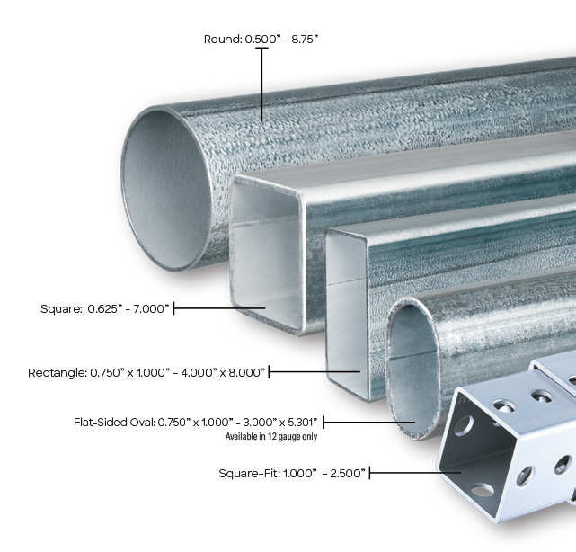 Storage Tube Kit in Square Tube and 3 Sizes of Round Tubes Appx 20