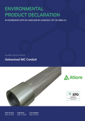 Galvanized IMC Conduit EPD